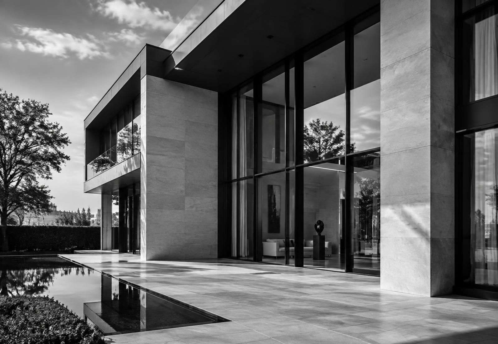 Moderne luxe vastgoedarchitectuur